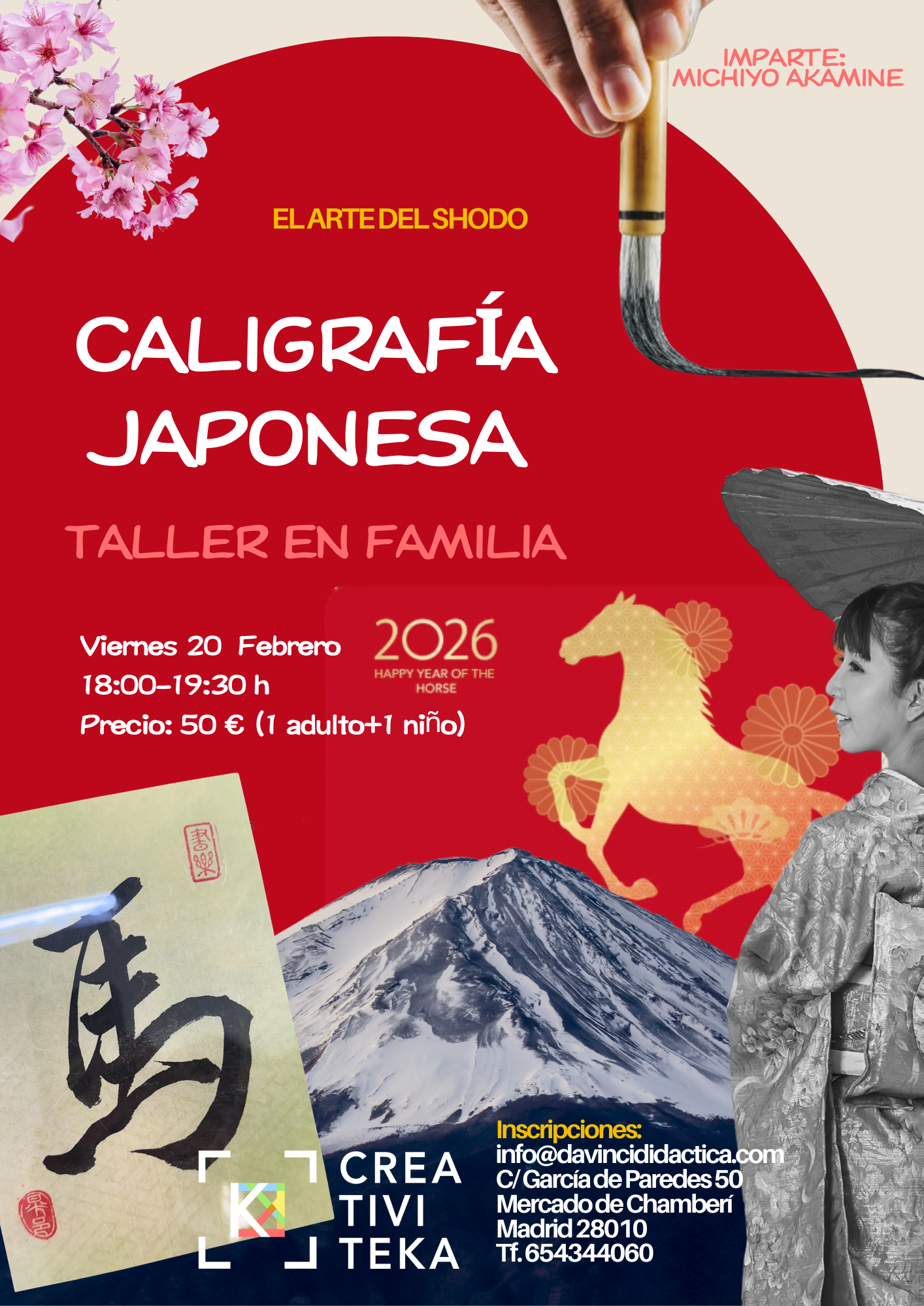 Taller de caligrafía japonesa en Madrid